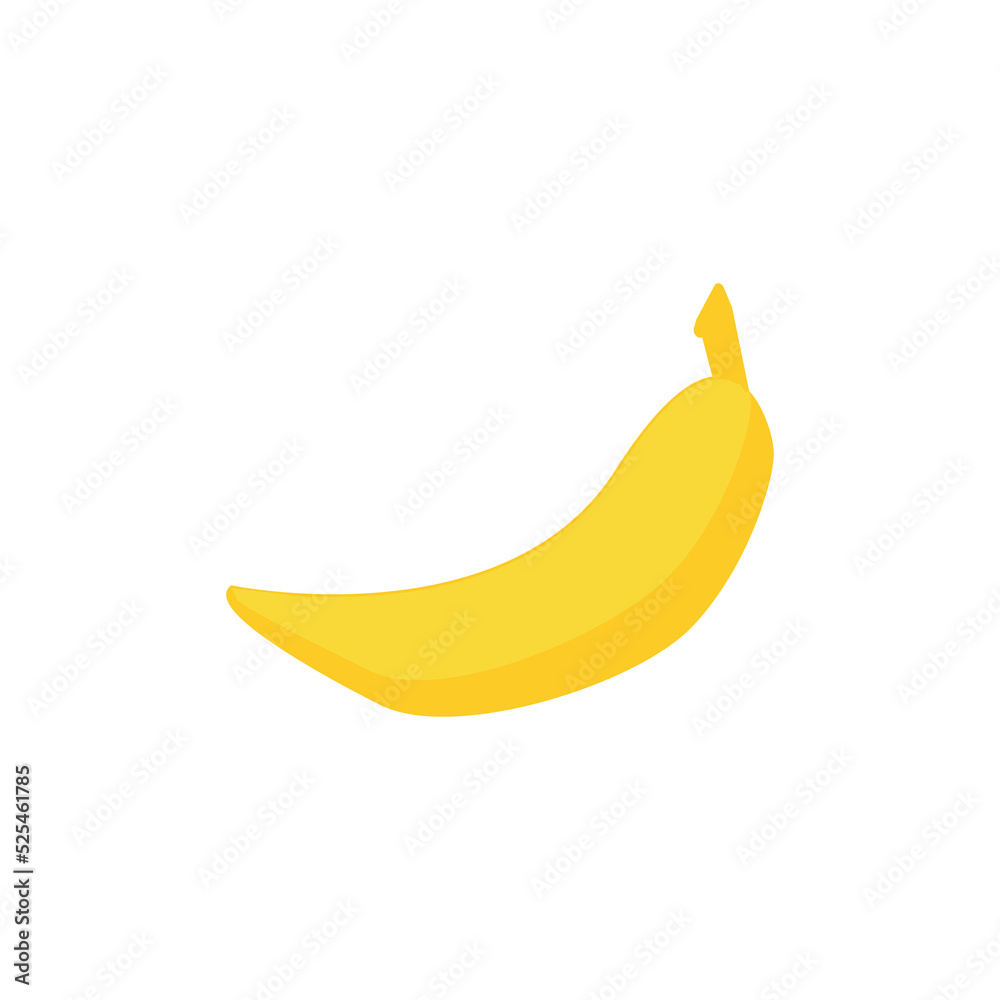 banana vector, fruit vector, food vector illustration.