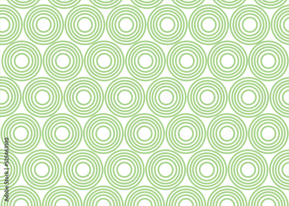 vector abstract fish scale pattern background fabric in green Japanese style