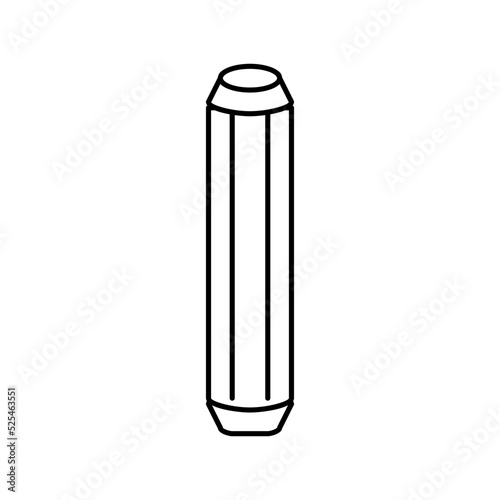 furniture dowel assembly line icon vector illustration