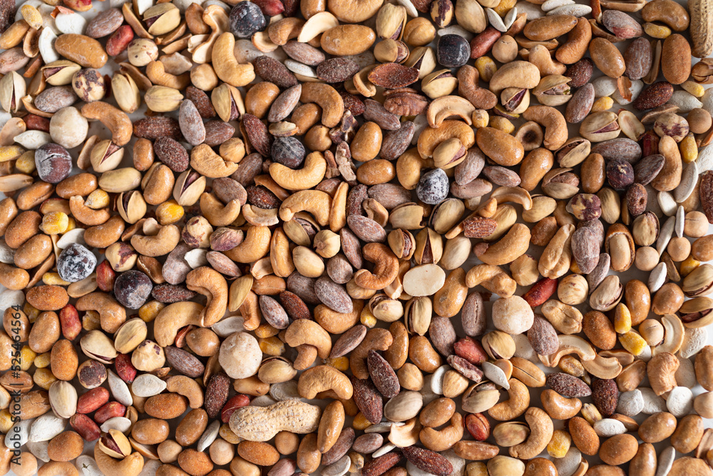 A mixture of nuts A mixture of nuts
