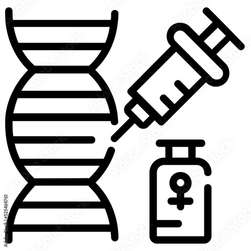 An icon of chemical reaction line design 