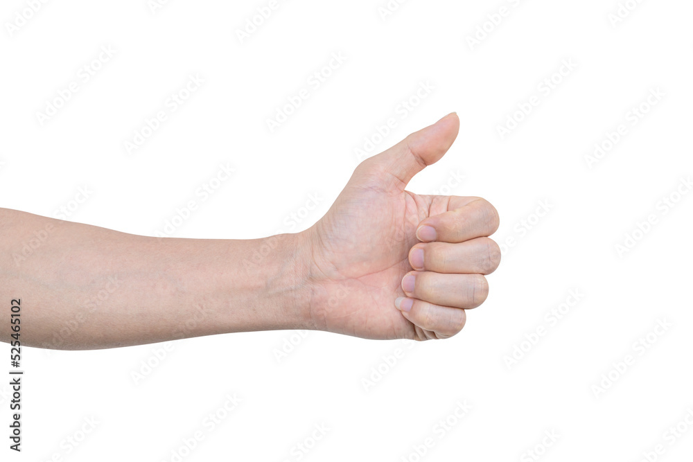 Closeup of male hand showing gesture sign on transparent background - PNG format. Closeup of male hand showing gesture sign on transparent background - PNG format.