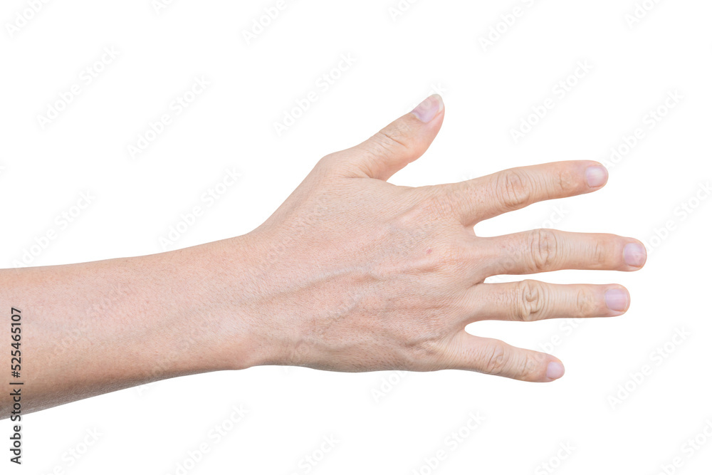 Closeup of male hand showing gesture sign on transparent background - PNG format. Closeup of male hand showing gesture sign on transparent background - PNG format.