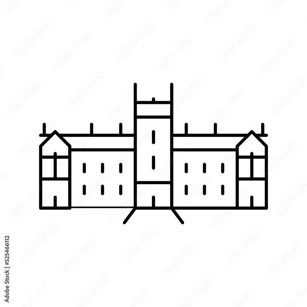 sydney university line icon vector illustration
