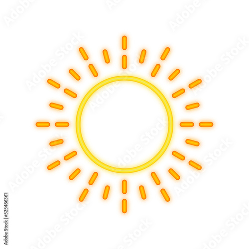 sun neon icon