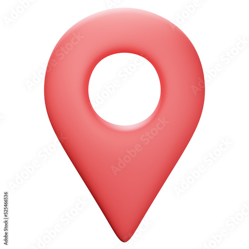location 3d icon illustration