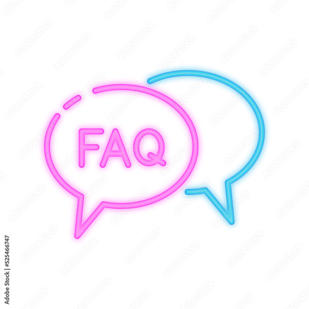 faq neon icon faq neon icon
