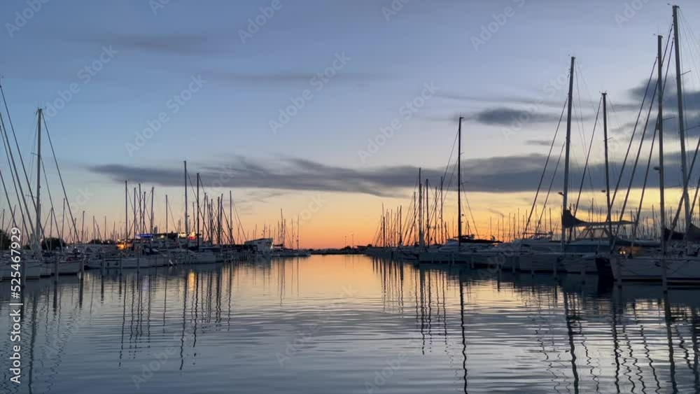 Sunset in Grande Motte, France