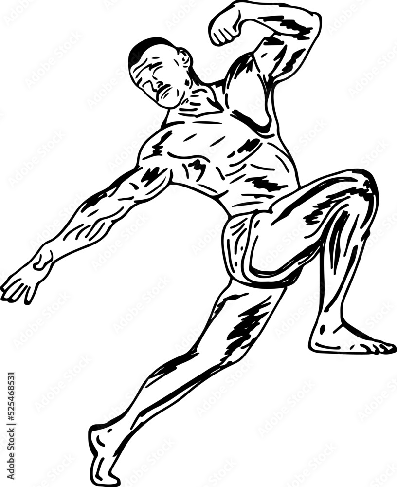 Body Builder doodle, Fit man body building cartoon drawing, Line art vector illustration of body builder, clip art silhouette of fit body builder in gym Body Builder doodle, Fit man body building cartoon drawing, Line art vector illustration of body builder, clip art silhouette of fit body builder in gym