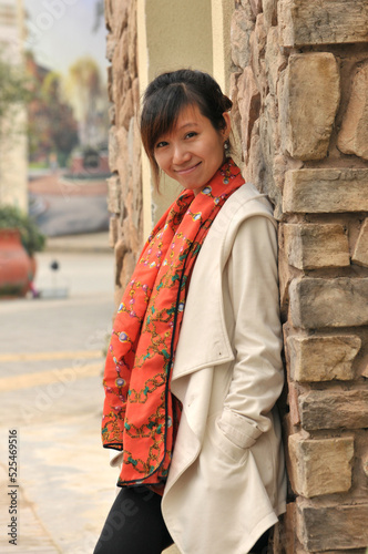 a chinese woman in traditional clothing 
