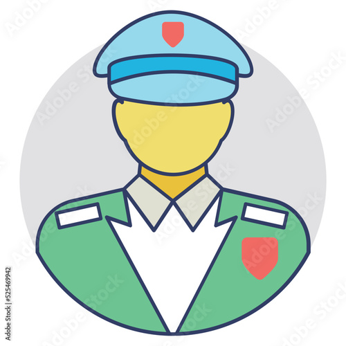 Security Guard Vector Icon