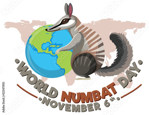 World Numbat Day Logo Concept