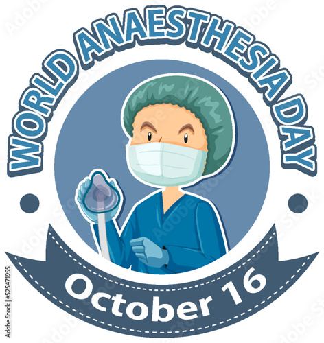 World Anaesthesia Day Logo Concept