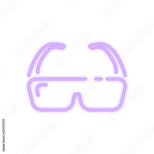 sunglasses neon icon