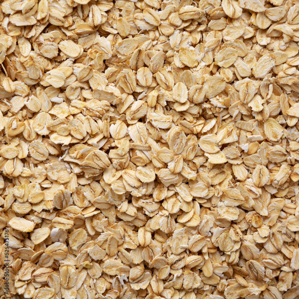 Dry Organic Rolled Oats Background Dry Organic Rolled Oats Background