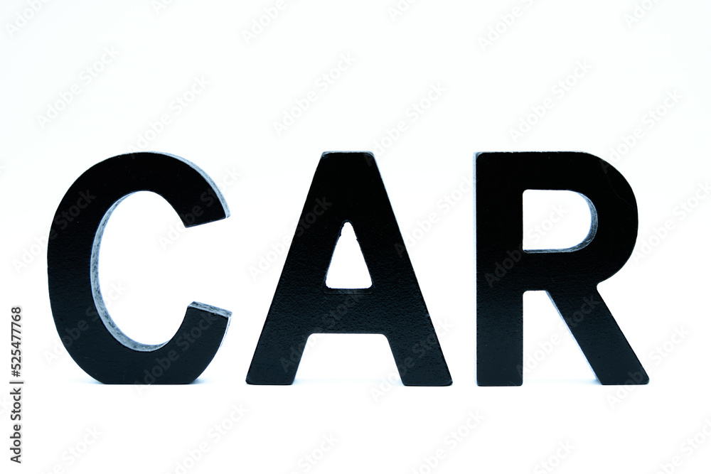 CARの文字とコピースペース CARの文字とコピースペース