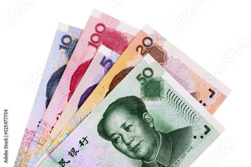 Принти на полотні Chinese money bank notes yuan isolated currency transparent background photo PNG