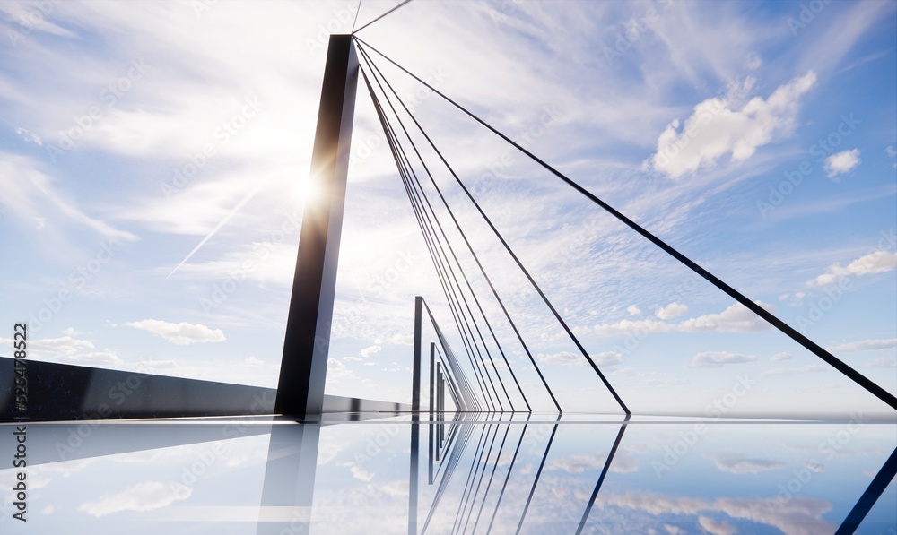 Obraz premium cloudy sky in the afternoon