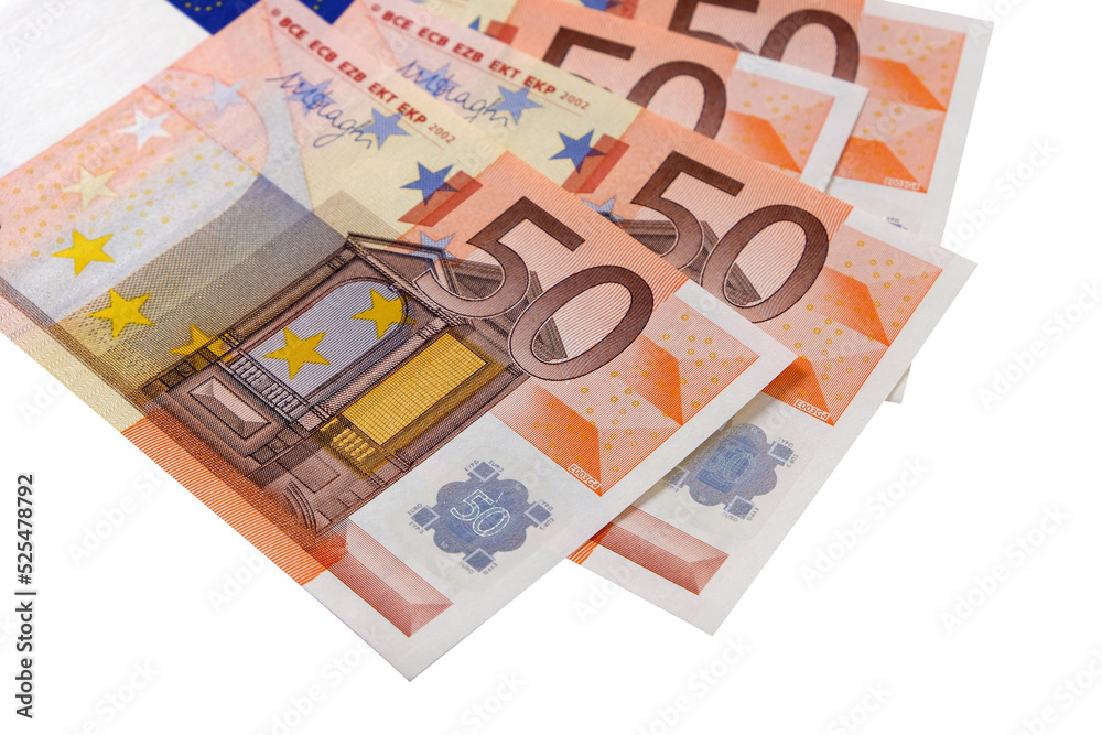 Euro 50 fifty bill banknotes fan isolated transparent background photo PNG file Euro 50 fifty bill banknotes fan isolated transparent background photo PNG file