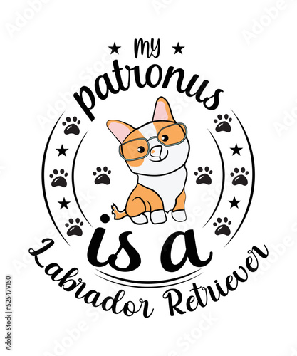 my Patronus is a labrador retriever t-shirt design