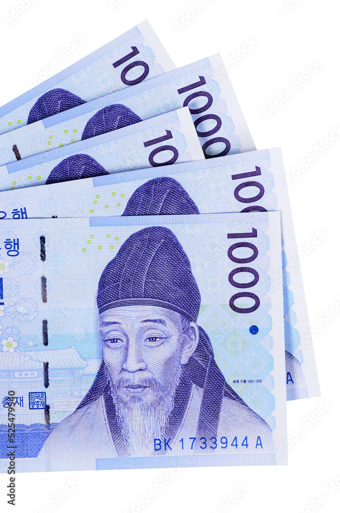 Korean Won 1000 one thousand currency