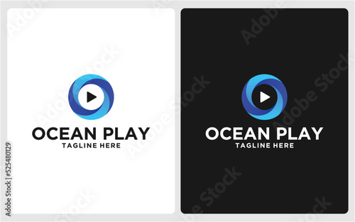 LOGO DESIGN OCEAN AND PLAY MODERN TECHNOLOGY