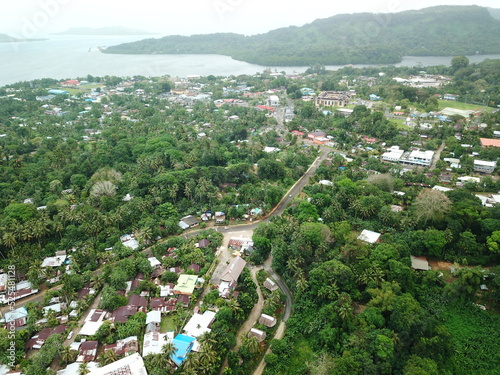 Kolonia town aerial view in Pohnpei, Micronesia（Federated States of Micronesia） photo