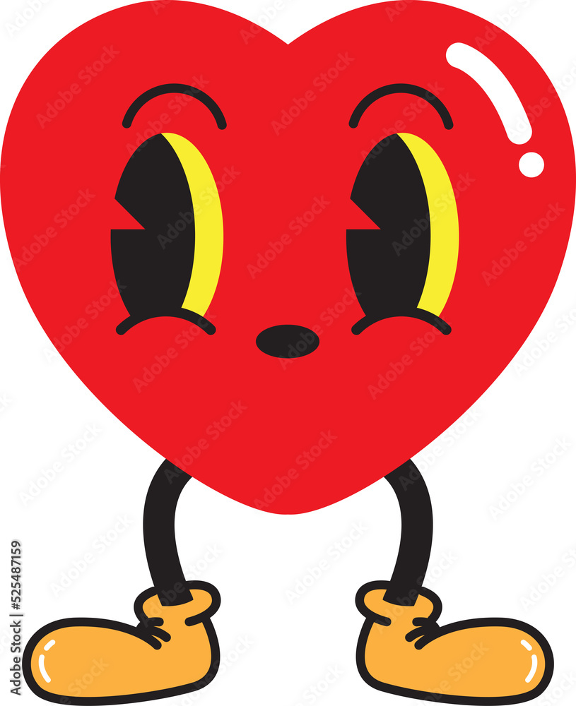 Fototapeta premium trendy cartoon, doodle, old school, hand draw