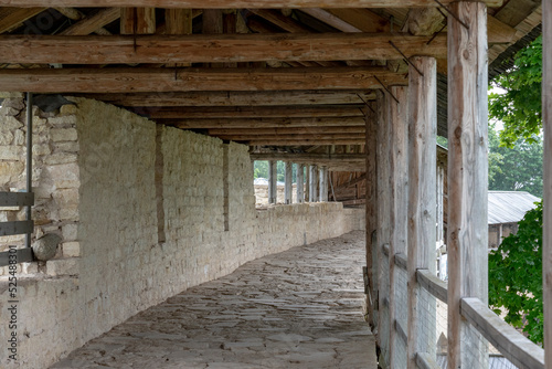external corridor in the monastery