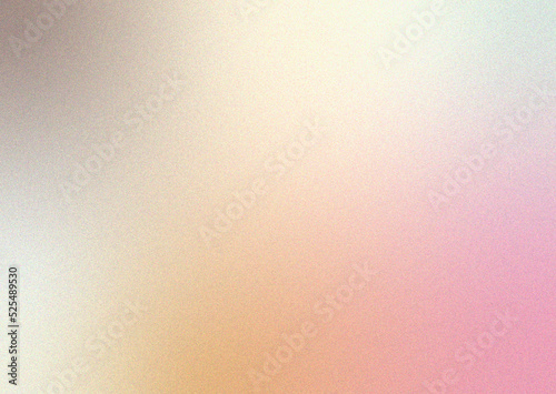 Abstract gradient blurred colorful background with grain noise effect texture. Neutral minimalists grainy design.