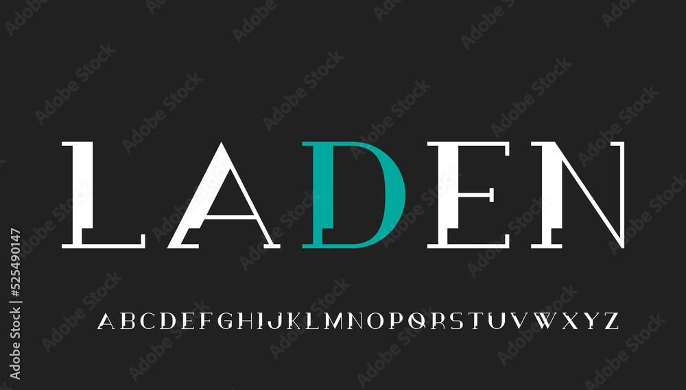 stylish minimaal typography alphabet letter logo design