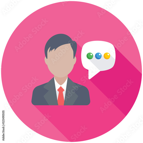 Communication Flat Colored Icon