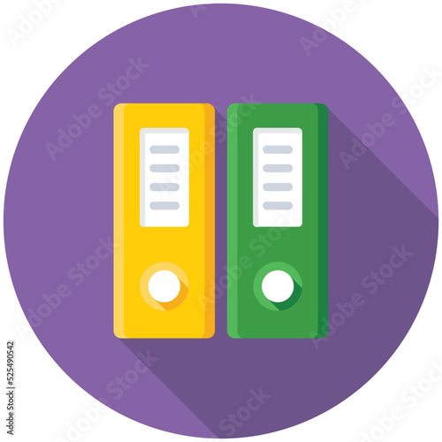 Arch Files Flat Colored Icon