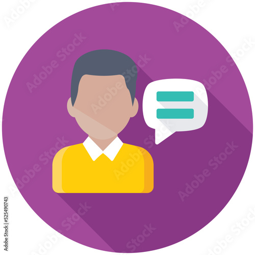 Consulting Flat Colored Icon