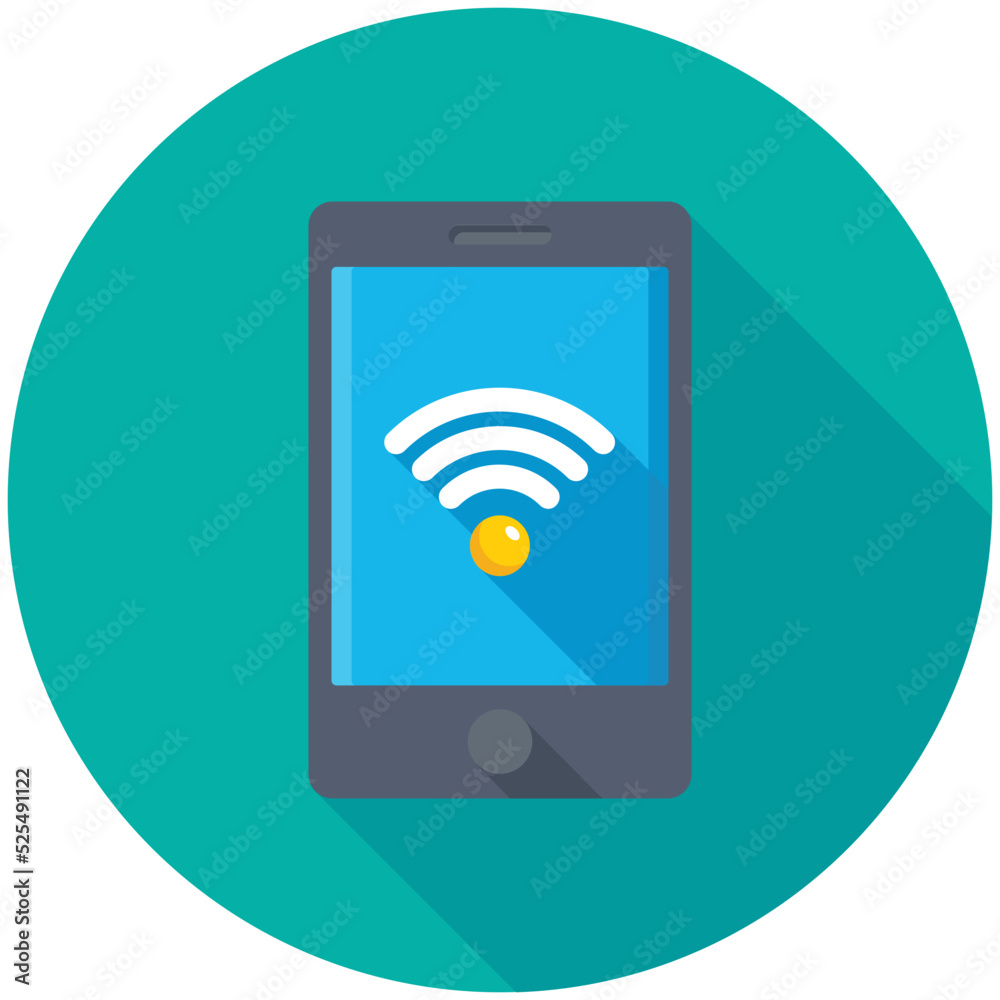 Wifi Hotspot flat colored Icon
