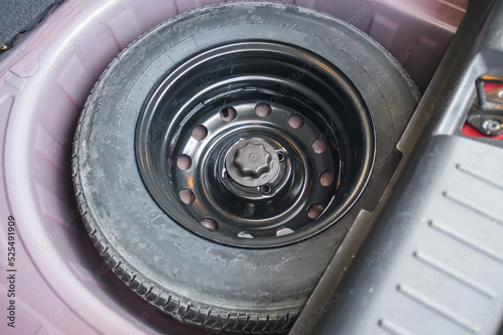 spare tire in the modern compact car