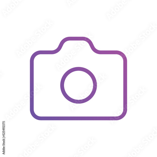 camera icons Vector illustration. Photo camera symbol for SEO, Website and mobile apps gradient color 