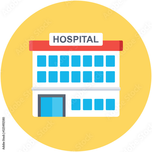 Hospital Vector Icon 