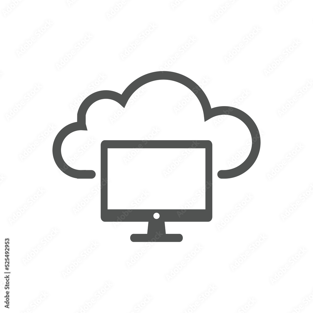 Cloud computing icon Vector illustration. Cloud computing symbol for SEO, Website and mobile apps Cloud computing icon Vector illustration. Cloud computing symbol for SEO, Website and mobile apps