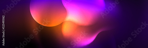 Magic neon glowing lights abstract background wallpaper design, vector illustration