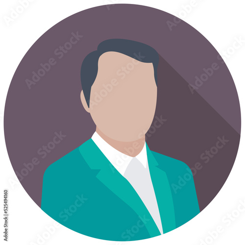 CEO Flat Colored Icon
