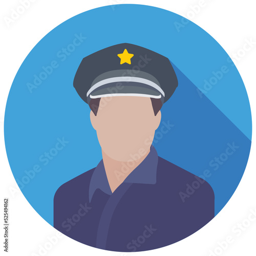 Cop Flat Colored Icon
