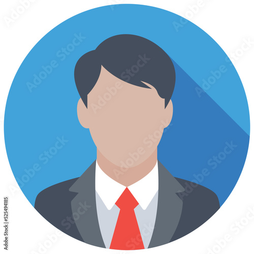 Accountant Flat Colored Icon