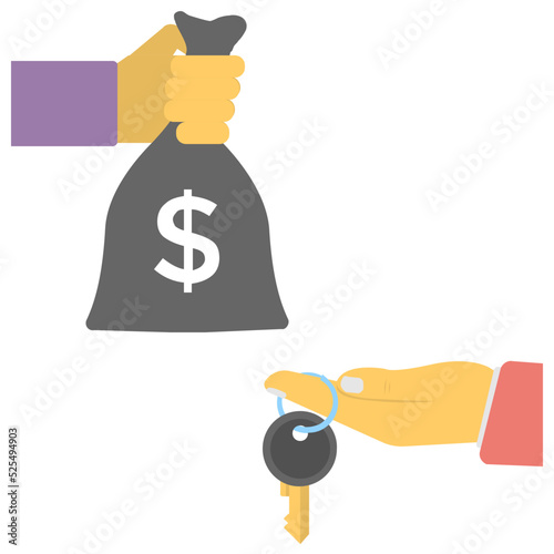 Foreclosure Flat Colored Icon