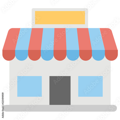Store Flat Colored Icon