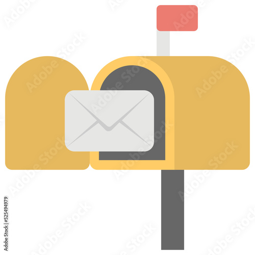 Mail Flat Colored Icon