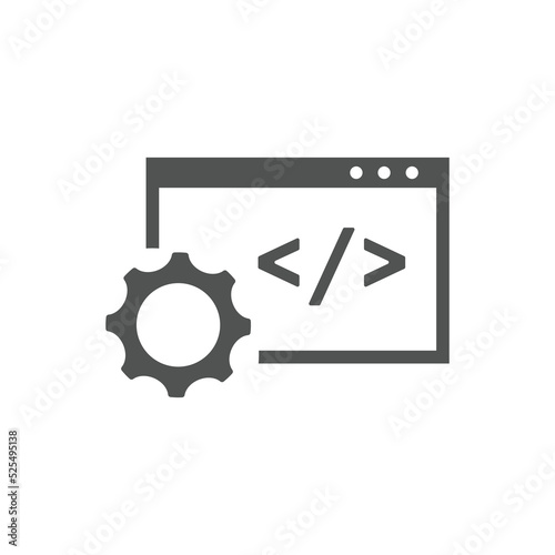 Custom coding icons Vector illustration. modern style Custom coding symbol