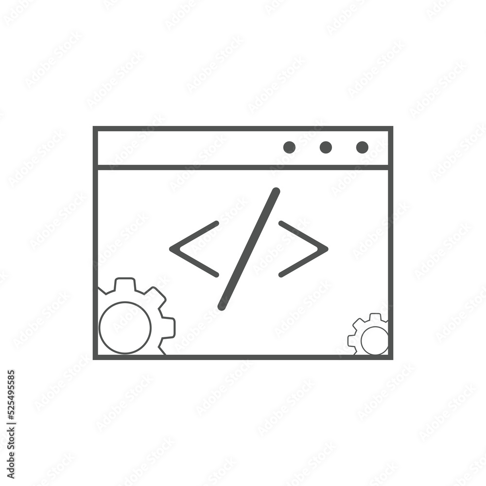 Custom coding icons Vector illustration. modern style Custom coding symbol Custom coding icons Vector illustration. modern style Custom coding symbol