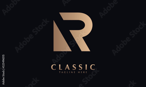 alphabet r vector logo monogram template