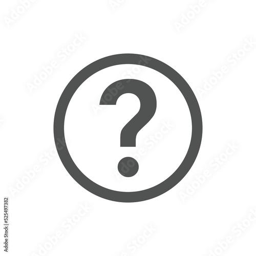 faq icon Vector illustration. Question Mark sign